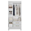 Guarda-Roupa 3 Portas 2 Gavetas Lima Moval