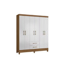 Guarda-Roupa Casal 6 Portas 2 Gavetas Panamá Moval