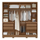 Guarda-Roupa Casal Alasca 10 Portas com Espelho Moval