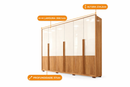 Guarda-Roupa Casal Hopper 2.7 Caemmun com 6 Portas e 6 Gavetas