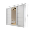 Guarda - Roupa de casal Capri Plus 3 Portas 4 Gavetas Bianchi