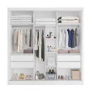 Guarda - Roupa de casal Capri Plus 3 Portas 4 Gavetas Bianchi