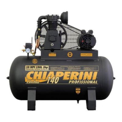Compressor Chiaperini 10 Mpi 150 Litros 140 Lbs 2 Cv Monofásico