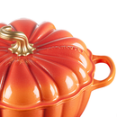 Panela Abóbora Le Creuset Halloween Signature Flamme Dorée com Pegador Dourado 3,7L 24cm
