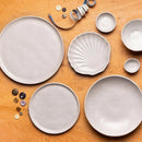 Jogo 6 Pratos de Sobremesa Stoneware Linho 21,5cm Porto Brasil