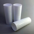 Kit 6 Copos Long Drink Acrílico 370ml Branco