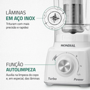 Liquidificador Mondial Turbo Power L-99 WG com Filtro 3 Velocidades 550W