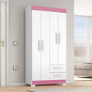 Guarda-Roupa Solteiro 4 Portas 2 Gavetas Nt6010 Notável Móveis