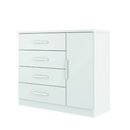 Comoda 1 Porta 4 Gavetas Zeus Bianchi