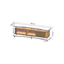 Rack para TV até 75 Polegadas Guarapari Bechara 180cm com 3 Portas