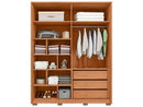 Guarda-Roupa de Solteiro Francis 1.8 Caemmun 4 Portas 3 Gavetas com Cabideiros