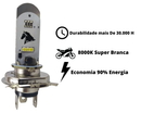 Lâmpada Led H4 8000K Prime Azul Stallion Titan Xre Cbx250 Cb300 Fazer Factor
