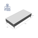Base Box Solteiro 88x188x30 Ortobom em Camurça