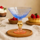 Taça para Sobremesa Vidro Azul / Âmbar / Rosa Linha Sintonia 220ml