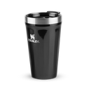 Copo Texturizado Com Tampa Black Gloss | 473ml