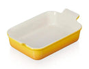 Kit Travessa Retangular Nectar 26cm + 4 Pratos Rasos 22cm Néctar Le Creuset
