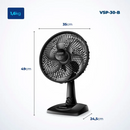 Ventilador de Mesa Mondial VSP-30-B 30cm 6 Pás