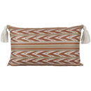 Almofada Linho 35X58 Ikat Terracota Tassel