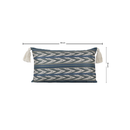 Almofada Linho 35X58 Ikat Verde Tassel