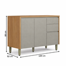 Balcão 2 Portas 3 Gavetas 120cm Allure linea