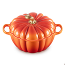 Panela Abóbora Le Creuset Halloween Signature Flamme Dorée com Pegador Dourado 3,7L 24cm