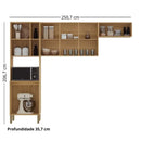 Cozinha Compacta 3 Peças 6 Potas MDF Vert Plus Kit's Paraná