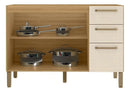 Balcão de Cozinha 120cm 2 Portas 3 Gavetas Versalhes Kits Paraná