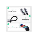 Adaptador UGREEN AV144 USB-C para 2x P2 Fêmea Áudio e Microfone Cabo Áudio 20cm