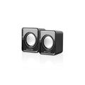 CAIXAS DE SOM CX100 2.0 3W RMS ALIMENTAÇÃO USB CONEXÃO P2 CONTROLE DE VOLUME SOM STEREO