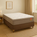 Cama Box Casal (Colchão + Base) Molas Ensacadas Pillow Top Executive 188x138cm Reconflex