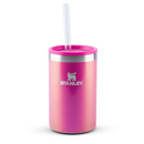 Can Cooler com canudo Stanley Dazzle Pink Shimmer | 296ML
