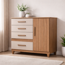 Cômoda 4 Gavetas 1 Porta Vênus Moval