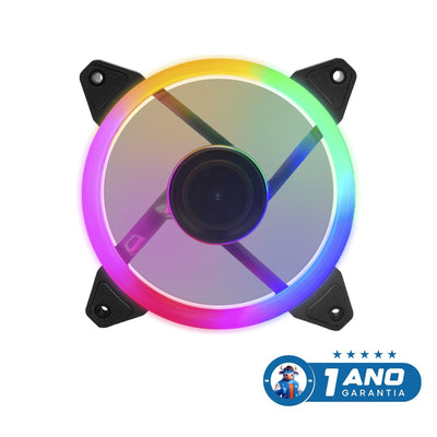 COOLER FAN AFCAHI LED COLORIDOS SINGLE RING 120*120