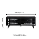 Rack para TV até 55 Polegadas Preto Madesa