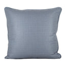 Almofada Linho 52X52 Estampa Mini Xadrez Azul Com Cordão
