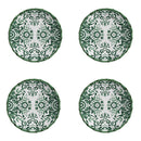 Jogo 4 Pratos Rasos Cerâmica Dolce Verde 27,5cm Maison Blanche