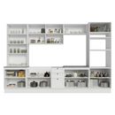 Armário de Cozinha Completa 340 cm Branco Vik Madesa 01