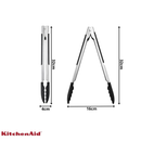 Pegador Churrasco Legumes Inox Multiuso 30cm KitchenAid