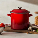 Stockpot Aço Esmaltado Vermelho Pegador Inox 5,7L 20cm Le Creuset