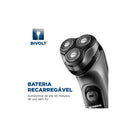Barbeador Aparador Mondial BE-02 Bivolt Elétrico de Barba Portátil 3 Lâminas