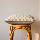 Almofada Linho 35X58 Estampa Dupla Face Verde Com Cordão