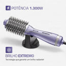 Escova Secadora Space Shine BIVOLT 1300W ES-21 Lilás Mondial
