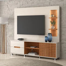 Home para TV até 70 Polegadas 1 Porta Correr 2 Gavetas Rodízio Brise Lukaliam