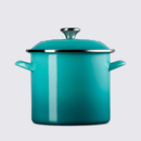 Kit Stockpot Bleu Riviera 26cm + 4 Bowls Redondos Branco 16cm Le Creuset