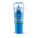 Tumbler Térmico Flip Straw Varsity Azure Stripes | 887ml
