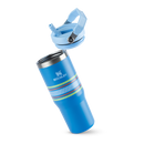Tumbler Térmico Flip Straw Varsity Azure Stripes | 887ml