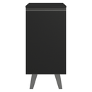 Balcão de Cozinha 40 cm 1 Porta Com Pés Preto Nice Madesa