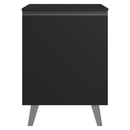 Balcão de Cozinha 60 cm 1 Porta Com Pés Preto Nice Madesa