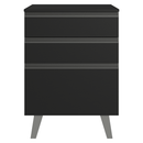 Balcão de Cozinha 60 cm 3 Gavetas Com Pés Preto Nice Madesa