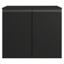 Balcão de Cozinha 80 cm 2 Portas Suspenso Preto Nice Madesa